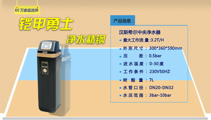 德國(guó)漢斯希爾中央凈水器WS-3002-19 為全家構(gòu)建健康水防線